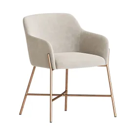 Ana Velvet Arm Dining Chair